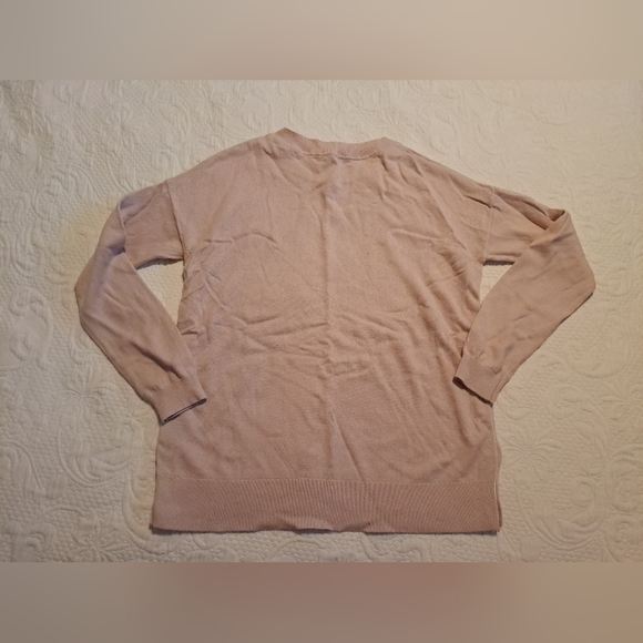 Boden women's size Small light pink side button sweater super soft, has defect - Picture 2 of 4